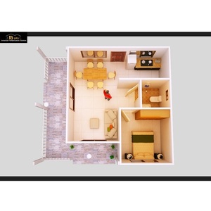 Cina 2025 camera da letto di lusso prefabbricate case modulari moderne a buon mercato prefabbricate case per bagno ufficio edificio palestra sala da pranzo - Product Image 4