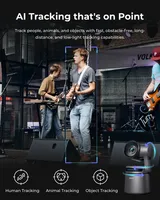 Caméra de streaming OBSBOT Tail Air NDI 4K avec suivi IA, contrôle gestuel via APP, sans fil, Micro SD, USB-C