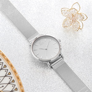 Minimalist <strong>Women</strong> Quartz <strong>Watch</strong> Mesh Stainless <strong>Steel</strong> <strong>Strap</strong> 30mm Ultra Slim Ladies Wristwatch Top Seller for Global Distributor OEM - Product Image 3