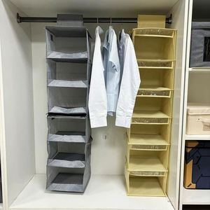 Foldable Washable Organizer Wardrobe Hanging Storage <b>Bag</b> for <b>Hat</b> Socks Bras & Underwear Wardrobe Hanging Partition Storage <b>Bag</b> - Product Image 2