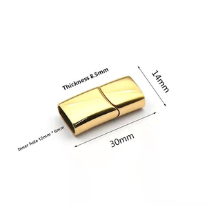 Magnetic Jewelry <b>Bracelet</b> Magnetic Gold Clasp <b>Leather</b> <b>Bracelet</b> Clasp Stainless Steel Magnetic Clasps for Jewelry Making - Product Image 2
