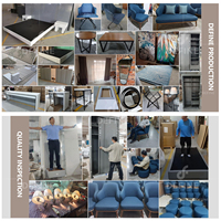 Ensemble de mobilier de chambre d'hôtel moderne, solution clé en main, sur mesure, pour hôtel commercial, lit king-size ou queen-size, durable et écologique