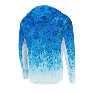 Camisetas de Pesca Personalizadas con Protección Solar UPF 50, Camisetas de Pesca con Capucha y Ventilación para Jóvenes, Estilo Occidental - Product Image 2