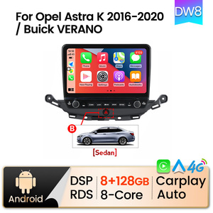 Mekede 8-Core 8G + 128G IPS Màn Hình Định Vị <span class=keywords><strong>GPS</strong></span> Xe Đa Phương Tiện Máy Nghe Nhạc Điều Khiển Âm Thanh Cho Opel Astra K 2016 2020 Buick Verano - Product Image 4