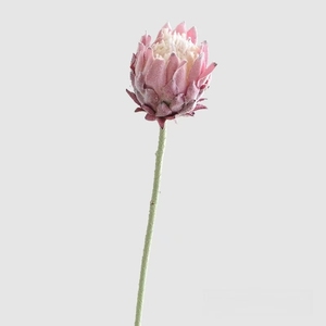 Fiore Artificiale Protea in Seta Floccata Fatto a Mano per Centrotavola Matrimonio, Fiore del Dio del Mare, Decorazione Floreale per Casa - Product Image 4