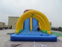 Toboggan gonflable géant à prix abordables Toboggan gonflable avec obstacle pour enfants et adultes