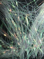 Mehr als 10 Farben Krinkle Flash Fly Binde materialien Fish scale Wing Leg Material für Karpfen-Zielarten in See position
