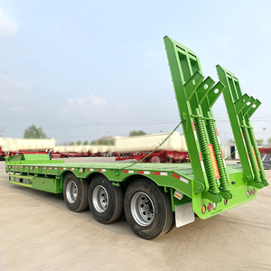 JOZOTG Nouvelle semi-<span class=keywords><strong>remorque</strong></span> surbaissée de haute qualité à 3 <span class=keywords><strong>essieux</strong></span>, 60 tonnes, 100 tonnes, pour le transport d'excavatrices et de chargeuses, à vendre - Product Image 1