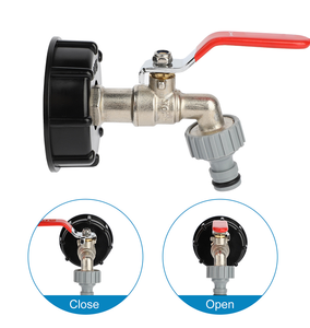 <span class=keywords><strong>Adaptateur</strong></span> de vidange pour réservoir IBC, <span class=keywords><strong>robinet</strong></span> de jardin 1/2 pouce, connecteur d'eau avec buse - Product Image 4