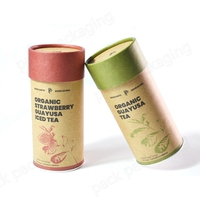 Récipient rond cylindrique en carton personnalisé emballage de qualité alimentaire écologique boîtes de pâtes spaghetti tube de papier avec fenêtre en PVC pour pâtes