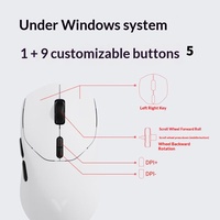 Souris de jeu sans fil double mode Rapoo VT1PRO MAX, taux de polling 8K 4K, capteur PAW3950, 59g, autonomie 200H pour PC et Esports