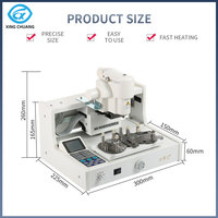 Machine de perçage, rainurage et bordage de verres 3 en 1 pour la fabrication de lunettes sans monture, équipement de laboratoire optique, universel en métal, 5000 tr/min