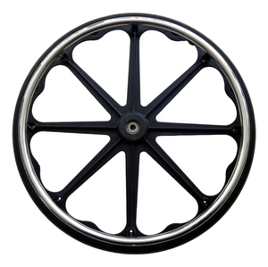 ล้อรถเข็นคนพิการแบบแข็ง โพลียูรีเทน ขนาด 24x1 <span class=keywords><strong>นิ</strong></span>้ว พร้อมวงแหวนพักมือ <span class=keywords><strong>ส</strong></span>ำหรับเปลี่ยน  จัดส่งตรงจากโรงงาน - Product Image 3