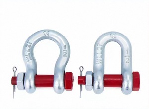 Manille en acier robuste américaine en forme de D et de arc, capacité 0,5-55 tonnes, pour levage et remorquage, matériel de quincaillerie de rigging - Product Image 2