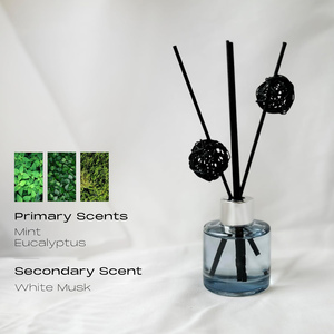 Mini Home Decor Fragrance Air Freshener 50ml Glass Essential Oil <b>Reed</b> <b>Diffuser</b> with 7-15 Days Diffusion Time in Gift Box - Product Image 4