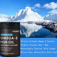 Huile de poisson oméga-3 extra forte de pêche sauvage, marque privée OEM, suppléments d'acides gras oméga 3, huile de poisson 2000 mg, fabricants d'huile de poisson