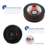 Compresseur d'air électrique portable 12V 150 PSI pour pneus de voiture, gonfleur numérique rapide pour véhicules