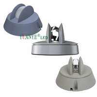 Applique murale extérieure en aluminium 4W LED étanche, angle de faisceau 180°, contrôlée DMX512/WiFi, température de couleur RGBW 3000K-6500K, verre trempé