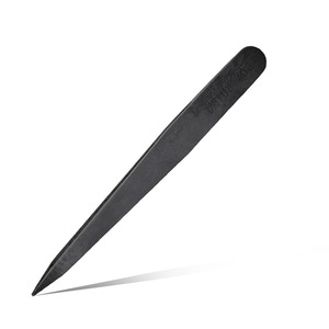 Old 703 Pointed Tweezers Conductive Plastic Carbon Fiber Antimagnetic Cleanroom <b>Tool</b> 6.5 In - Product Image 2