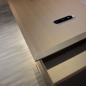Muebles de oficina de madera de estilo único, escritorio de oficina ejecutiva de diseño moderno de alta calidad, mesa de trabajo Boss - Product Image 2
