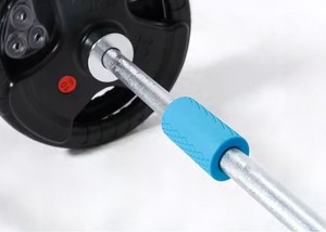 Poignées de barre en silicone personnalisées avec logo d'usine, poignées épaisses pour la musculation, haltères, entraînement de bodybuilding - Product Image 6