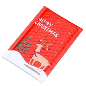 Thân thiện với môi tùy chỉnh độn cho Poly Túi bưu phẩm in giáng sinh mô hình Poly bong bóng không thấm nước vận chuyển bao bì - Product Image 1