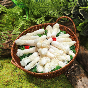 หม้อไฟสไตล์ป่าพร้อมเห็ดป่าและผัก ตะกร้าหวายเทียมสองหู ร้านหม้อไฟยอดนิยม - Product Image 2