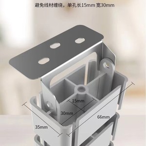 Goulotte de gestion de câbles pour bureau 1300 mm argentée à montage en surface, organisateur de fils réglable pour usage professionnel - Product Image 2