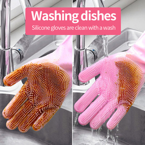 <span class=keywords><strong>Gants</strong></span> de vaisselle réutilisables <span class=keywords><strong>en</strong></span> <span class=keywords><strong>silicone</strong></span> d'épaisseur moyenne <span class=keywords><strong>Gants</strong></span> de nettoyage résistants à la chaleur - Product Image 3