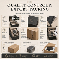 Boîte d'emballage pour montres en papier personnalisée avec logo imprimé, boîte cadeau en carton pour les vendeurs en ligne
