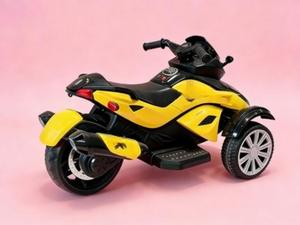 Motocicleta Eléctrica Infantil de Playa, Juguete de Plástico de 3 Ruedas, Diseño de Motocross, Luces Musicales, Control Remoto, Autoconducción - Product Image 5