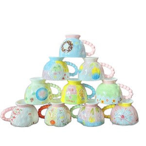 Taza de Desayuno/Café Pintada a Mano, Taza Creativa <span class=keywords><strong>para</strong></span> Leche y Avena, Taza <span class=keywords><strong>para</strong></span> Té de la Tarde <span class=keywords><strong>para</strong></span> Mujer, Diseño Lindo de Frutas, Apta <span class=keywords><strong>para</strong></span> Microondas, Moderna - Product Image 5