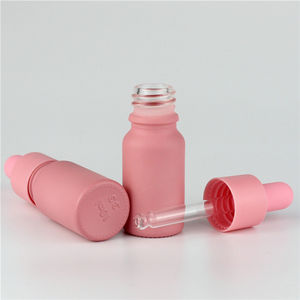 Botol Pipet Serum Minyak Kaca Matte Pink Frosted 2oz 60 ml dengan Pipet untuk Perawatan Kulit Kosmetik, Dapat Didaur Ulang, Warna Rose Gold - Product Image 5