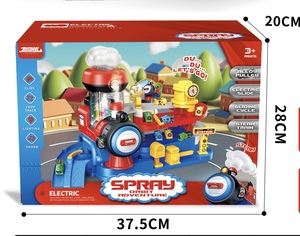 Ensemble de jeu de train d'aventure Orbit avec piste de glisse électrique, jet de vapeur, lumières et sons, 3 voitures ABS, aventure interactive pour garçons - Product Image 2