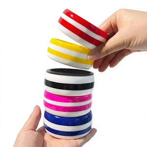 Gelang Resin Akrilik Pola Geometris Modis ANEES HANDICRAFTS Perhiasan Trendi Desain Unik Warna-warni Pernikahan Wanita - Product Image 2
