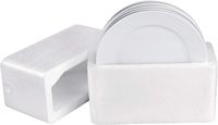 Assiettes en céramique en gros, assiettes plates en porcelaine blanche bon marché en vrac pour mariage