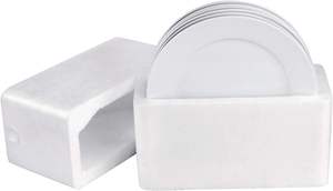 Assiettes en céramique en gros, assiettes plates en porcelaine blanche bon marché en vrac pour mariage - Product Image 5