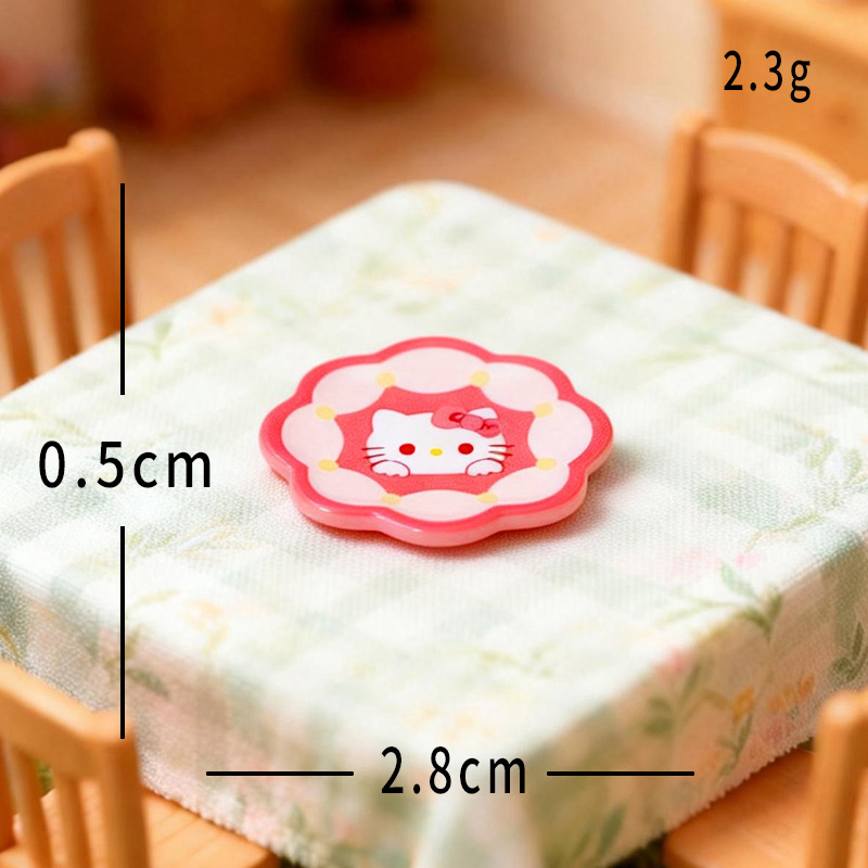 Assiette ronde colorée à motif floral