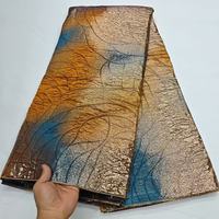Dernier tissu en dentelle jacquard brodé coloré à prix réduit