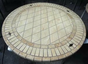 Plateaux <span class=keywords><strong>de</strong></span> <span class=keywords><strong>table</strong></span> ronds en marbre blanc céramique populaires - Product Image 5