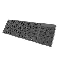 AIKUN Bureau Maison Utilisé Rechargeable En Aluminium BT Clavier Sans Fil-Commutateur À Ciseaux-Design Ultra Mince-Fonction Multimédia