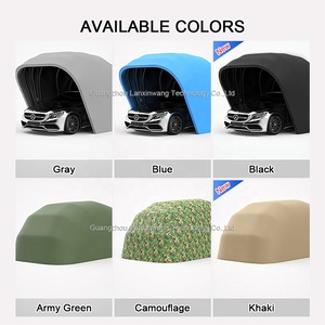 เต็นท์จอดรถแบบพับได้สำหรับคลุมยานพาหนะในสวนบ้านและทางรถวิ่ง - Product Image 6