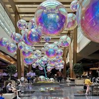 Ballon miroir gonflable irisé, sphère en PVC, décoration de mariage, fête de Noël, gros ballons décoratifs brillants en forme d'œuf