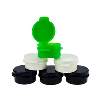 Récipients en plastique ronds avec couvercle à clapet PP de 1 g, 3 g, 5 g, 10 g, pot en plastique avec bouchon à pression
