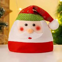 Chapeau de style elfe avec oreilles pointues et rayures-Accessoire de costume de Noël, coupe confortable