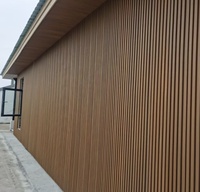 Panneau mural extérieur moderne, résistant à l'humidité, imperméable, anti-UV, garantie 5 ans, design à joint de finition, pour villa extérieure