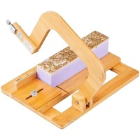 Planche à découper rectangulaire en bambou pour savon artisanal à froid, style guillotine, couteau à fil, écologique, certifié FSC