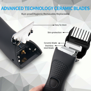 Recortadora de Pelo para Ingle Recargable a Prueba de Agua IPX6 Rasuradora de Higiene Masculina para Testículos Afeitadora Corporal Eléctrica Profesional para Hombres - Product Image 4