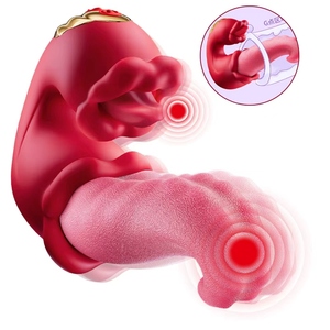 Hot <strong>Sale</strong> 3-in-1 Female Tongue Vibrator G-Spot Clitoral Stimulator <strong>Dildo</strong> USB Power Supply Strong Swing Sex Toy Box <strong>for</strong> Women - Product Image 1