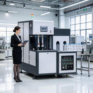 Machine de soufflage de bouteilles chimiques semi-automatique de 250 ml à 2 cavités avec contrôle PLC - Product Image 3
